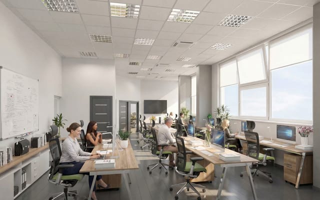 Vizualizace interiéru kanceláří